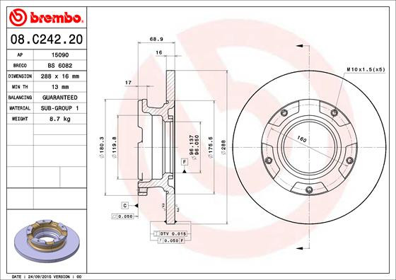 BREMBO Bremsscheibe