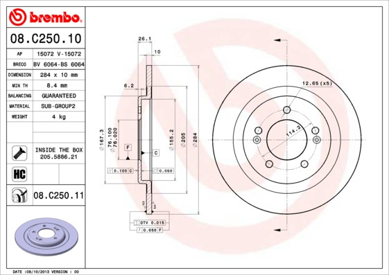 BREMBO Bremsscheibe