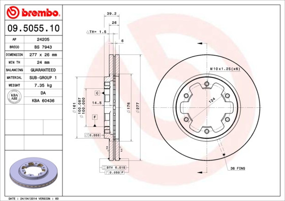 BREMBO Bremsscheibe