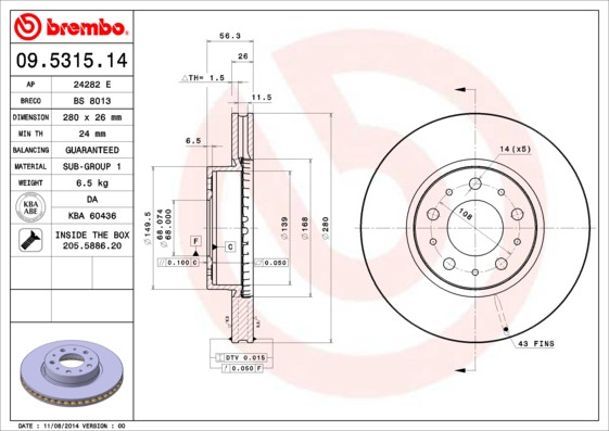 BREMBO Bremsscheibe