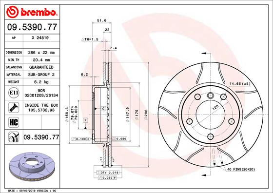 BREMBO Bremsscheibe