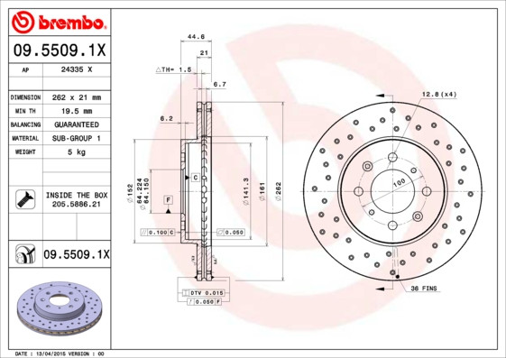 BREMBO Bremsscheibe BREMBO Bremsscheibe