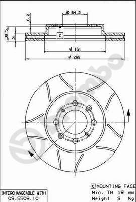 BREMBO Bremsscheibe BREMBO Bremsscheibe