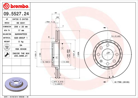 BREMBO Bremsscheibe