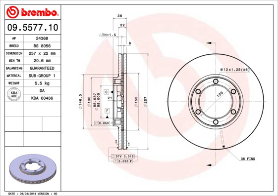 BREMBO Bremsscheibe
