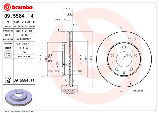 BREMBO Bremsscheibe BREMBO Bremsscheibe