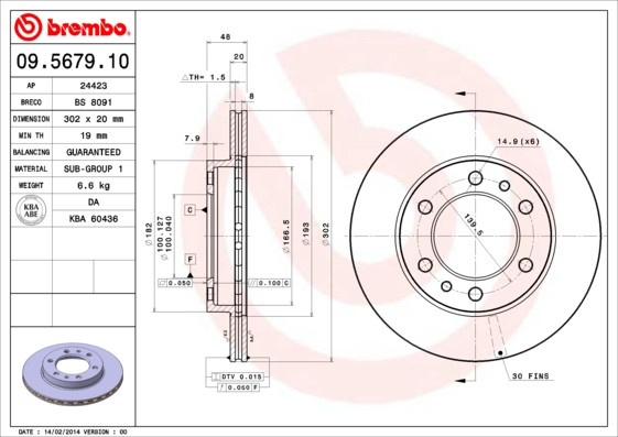 BREMBO Bremsscheibe