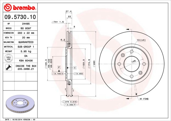 BREMBO Bremsscheibe