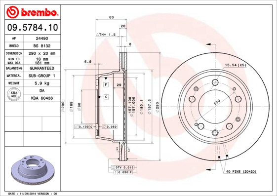 BREMBO Bremsscheibe