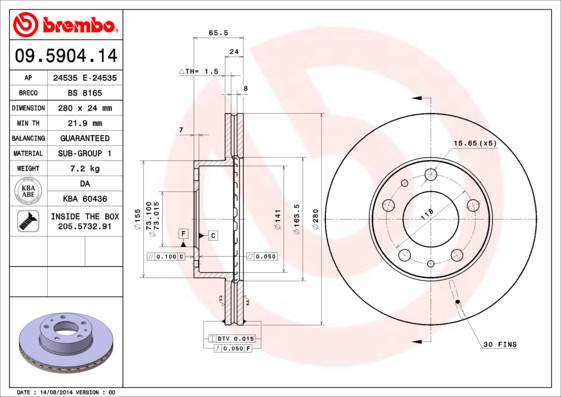 BREMBO Bremsscheibe