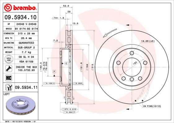 BREMBO Bremsscheibe