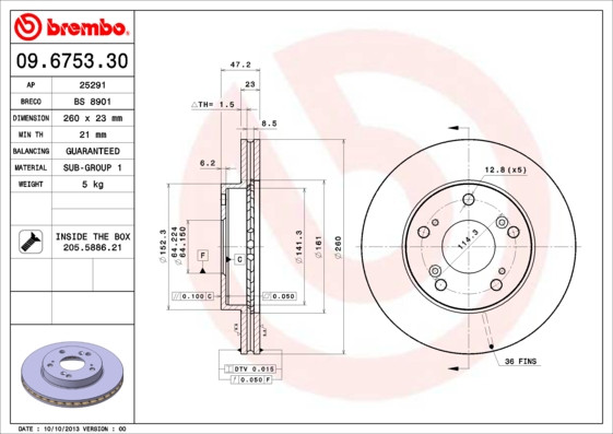 BREMBO Bremsscheibe