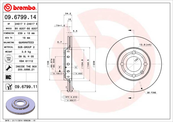 BREMBO Bremsscheibe