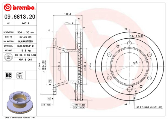 BREMBO Bremsscheibe