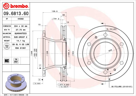 BREMBO Bremsscheibe