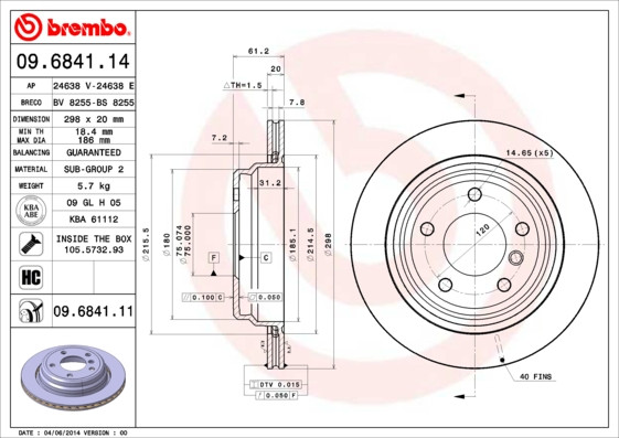 BREMBO Bremsscheibe