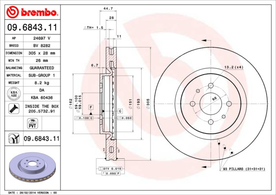 BREMBO Bremsscheibe
