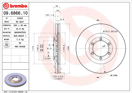 BREMBO Bremsscheibe