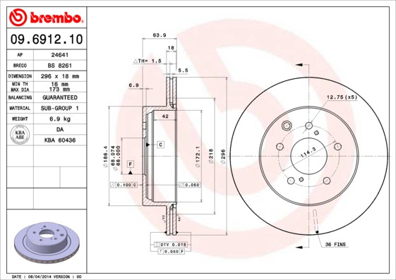BREMBO Bremsscheibe