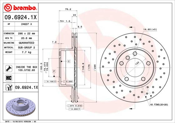 BREMBO Bremsscheibe