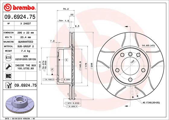 BREMBO Bremsscheibe