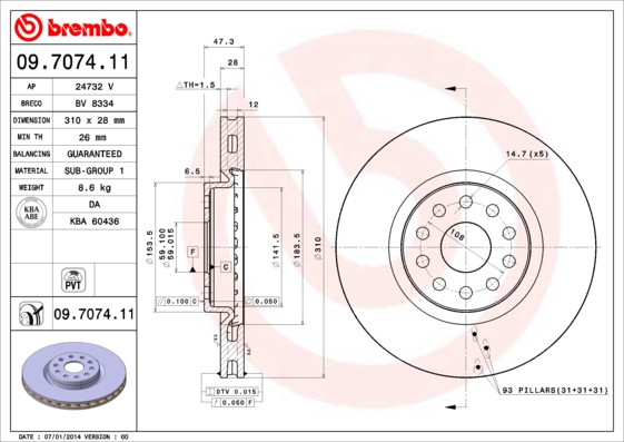 BREMBO Bremsscheibe