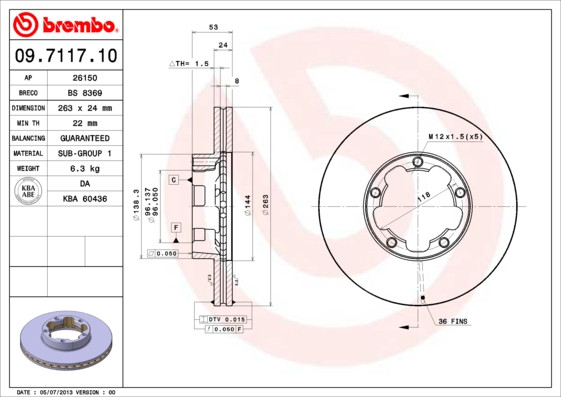 BREMBO Bremsscheibe