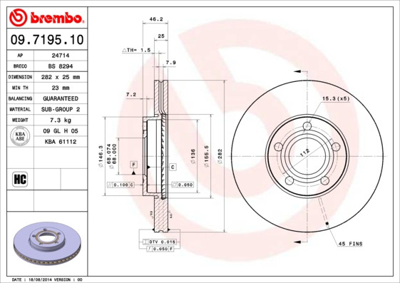 BREMBO Bremsscheibe