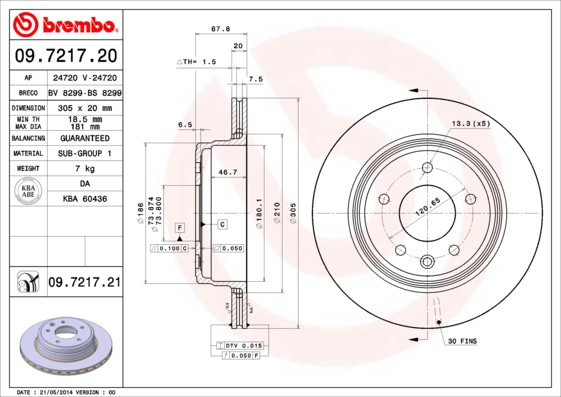 BREMBO Bremsscheibe