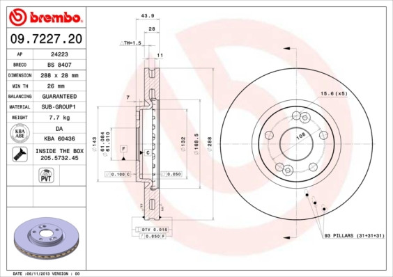 BREMBO Bremsscheibe