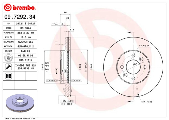 BREMBO Bremsscheibe