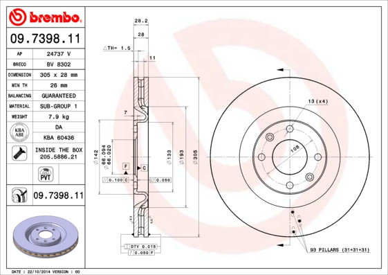 BREMBO Bremsscheibe