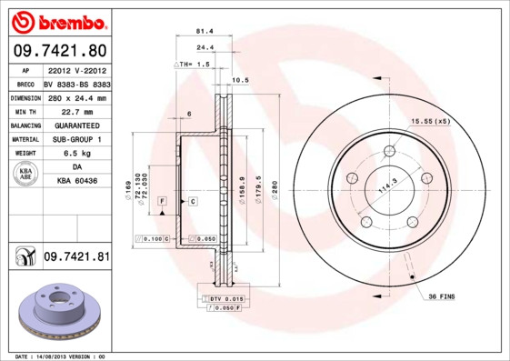 BREMBO Bremsscheibe