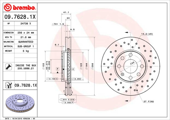 BREMBO Bremsscheibe
