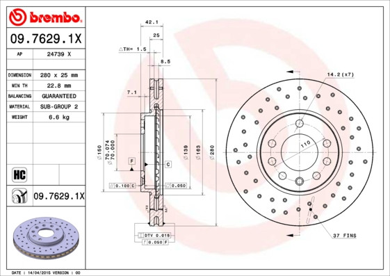 BREMBO Bremsscheibe