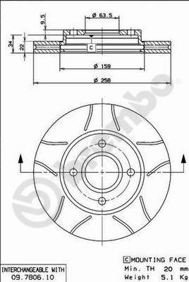 BREMBO Bremsscheibe BREMBO Bremsscheibe