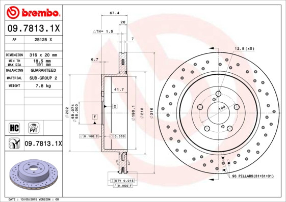 BREMBO Bremsscheibe