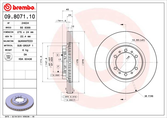 BREMBO Bremsscheibe