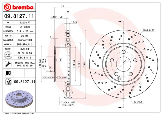 BREMBO Bremsscheibe