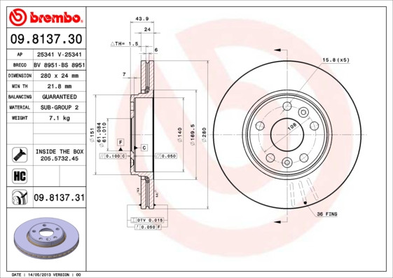 BREMBO Bremsscheibe