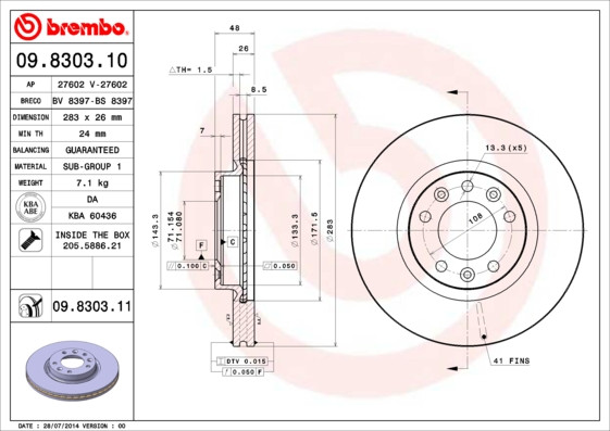 BREMBO Bremsscheibe