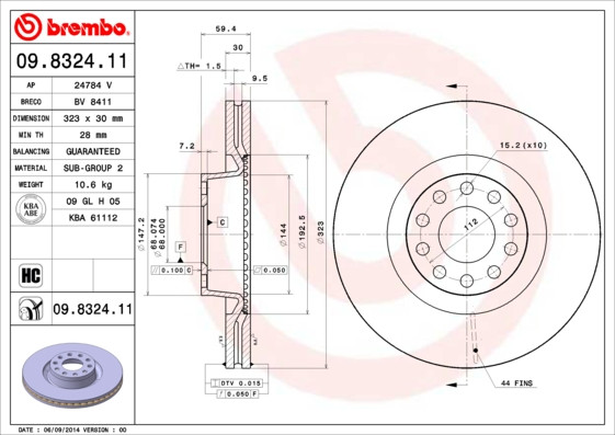 BREMBO Bremsscheibe