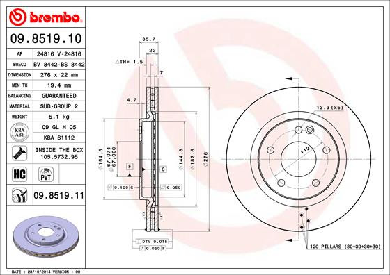 BREMBO Bremsscheibe