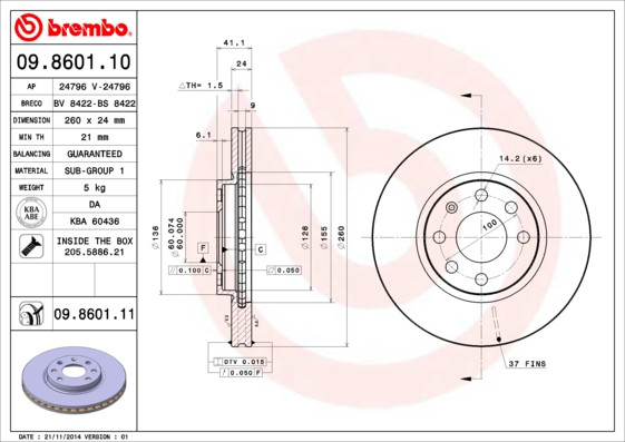 BREMBO Bremsscheibe