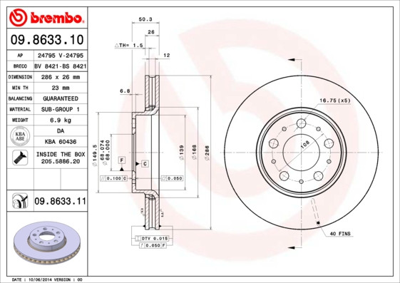 BREMBO Bremsscheibe