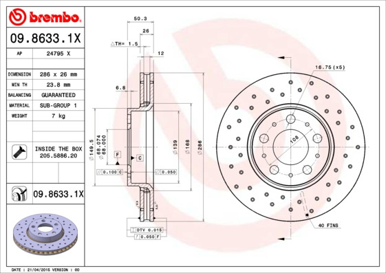 BREMBO Bremsscheibe