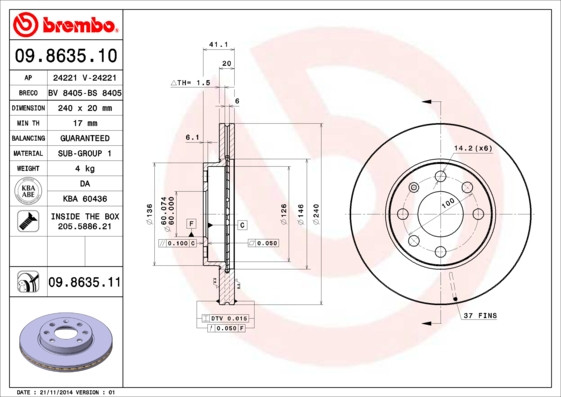 BREMBO Bremsscheibe