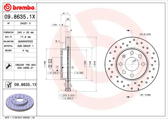 BREMBO Bremsscheibe