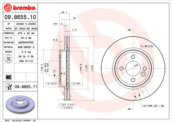 BREMBO Bremsscheibe
