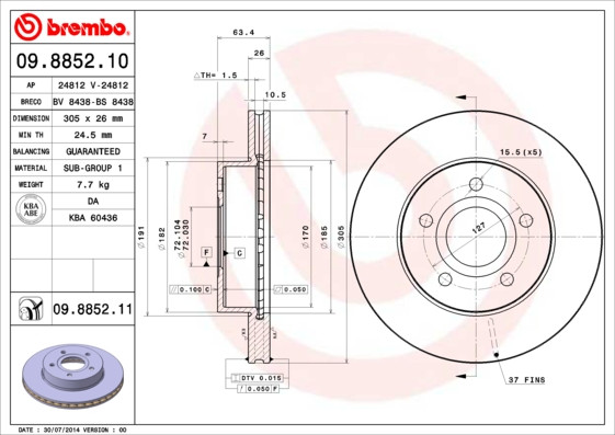 BREMBO Bremsscheibe